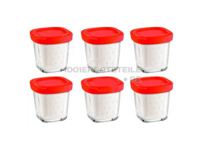 6 JOGHURTBECHER MIT SIEB XF100501