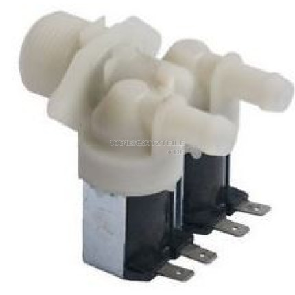 Einlaufelektroventil 2-fach 180° 2x12mm auslauf