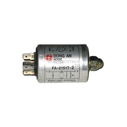 Filter-emi fa-2151t-2,1.2mm nut 250v,15a