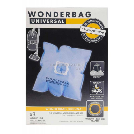STAUBBEUTEL WONDERBAG CLASSIC, 3 STÜCK