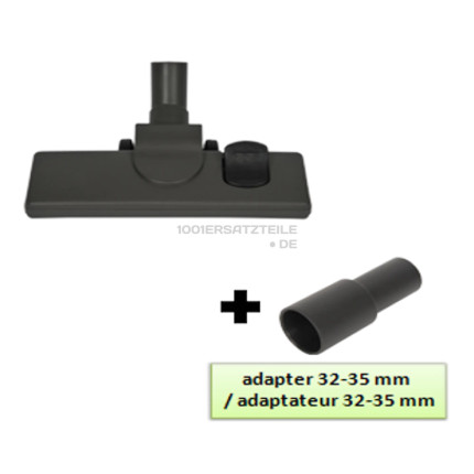 UMSCHALTBARE BODENDuSE MIT ADAPTER 32-35 MM