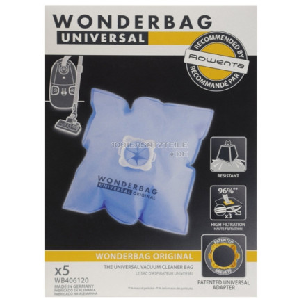 Wonderbag 5 x mikroflies-beutel nl gb fr de gr it pt es