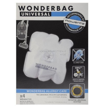 Wonderbag allergy care staubsaugerbeutel wonderbag allergy care x4
